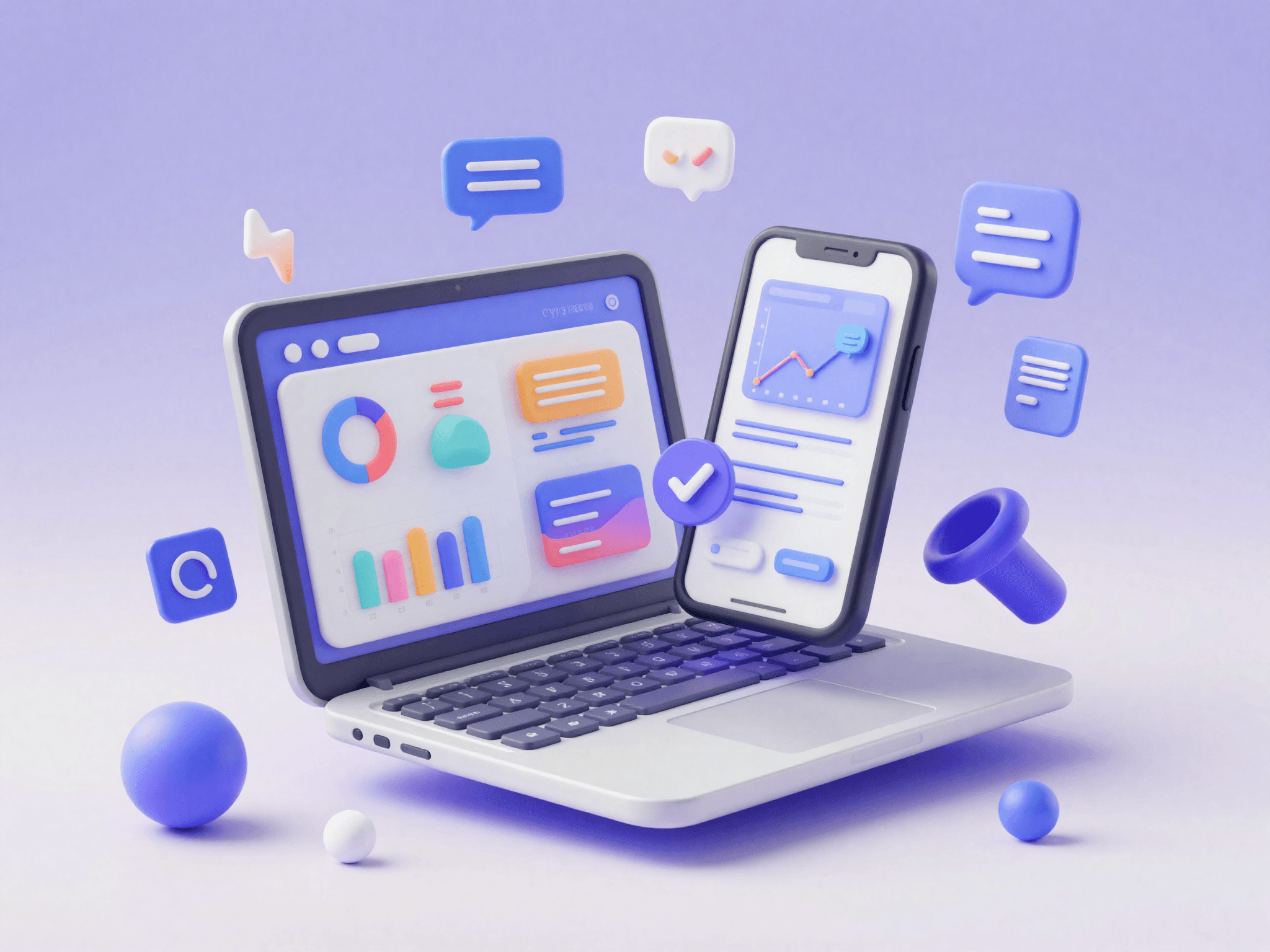 Dashboard de una aplicación web construida por WolfDev Solutions